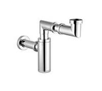 Vitra siphon compact A45133 chrome, G 2000 2000 / 4, tuyau de sortie et rosace