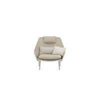 Vitra Slow Fauteuil Flocca 0650/ Beige 02/ Chrome