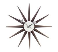 Vitra Sunburst Horloge Horloge Noyer
