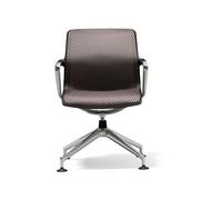 Vitra Unix Chair - piètement quatre branches - Diamond Mesh mauve gris