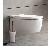 VitrA V-Care 1.1 WC japonais suspendu Basic avec VitrAFlush 2.0, avec abattant WC, 5674B403-6195, Basic