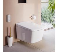 VitrA V-Care Prime WC japonais suspendu Lite avec VitrAFlush 2.0, avec abattant WC, 7231B403-6245, Lite