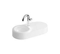 Vitra vasque Liquid 7314B403-0041 80x39,5x15cm, sans trop-plein, blanc brillant VC, 2000 trou pour robinetterie au milieu