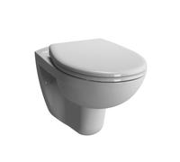 Vitra - Vitra - Cuvette WC suspendu sans bride Normus - abattant frein de chute - blanc (7855-003-6169)