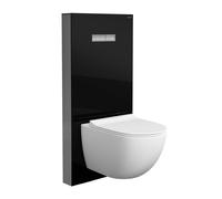 VitrA Vitrus Cuvette suspendue avec réservoir de chasse, avec VitrAFlush 2.0, 7748B403-0075+770-5761-01+120-003R409,