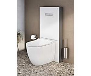 Vitra Vitrus réservoir au sol 770-1760-01 façade en verre blanc , 3/6 l, pour montage au sol WC , sans robinet