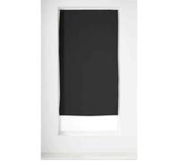 Vitrage occultant uni noir - Taille: 60x120cm - Coloris: Noir