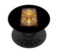 Vitrail Ange Séraphin Bibliquement Précis PopSockets PopGrip Adhésif