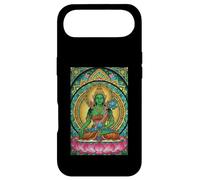 Vitrail Bouddha Vert Tara Mantra Bouddhisme Coque pour iPhone Air