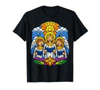Vitrail Chœur d'ange Chantant des hymnes Œuvre d'art chrétienne T-Shirt