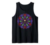 Vitrail Crâne Rose Fenêtre Gothique Dark Art Cadeaux Débardeur