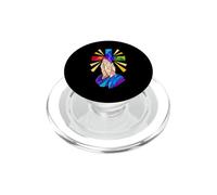 Vitrail Croix Mains priantes Art christianisme Foi PopSockets PopGrip pour MagSafe