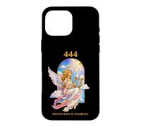 Vitrail de Protection Stabilité Angel numéro 444 Coque pour iPhone 16 Pro Max