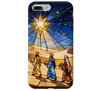 Vitrail des Rois Mages Look Étoile de la Nativité de Coque pour iPhone 7 Plus/8 Plus