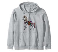 Vitrail élégant Merry Go Round Horse Sweat à Capuche