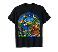 Vitrail en Égypte Voyage de la Nativité T-Shirt
