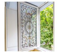 Vitrail fenêtre Autocollants décoratifs 3D en vinyle autocollant pour vitrail, décoration de fenêtre