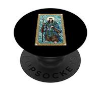 Vitrail Izanagi Mythologie Japonaise Dieu Boho PopSockets PopGrip Adhésif