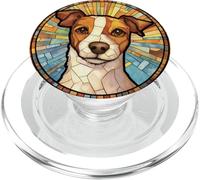Vitrail Jack Russel Terrier PopSockets PopGrip pour MagSafe