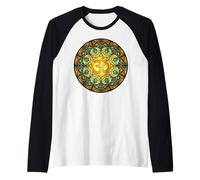 Vitrail Mandala Aum Symbole Bouddhisme Spirituel Manche Raglan