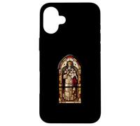 Vitrail Saint Augustin d'Hippo Coque pour iPhone 16 Plus