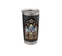 Vitrail Sainte Jeanne d'Arc Gobelet isotherme en acier inoxydable double paroi