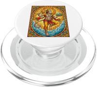 Vitrail Seigneur Hanuman Hindouisme Dieu Hindou PopSockets PopGrip pour MagSafe