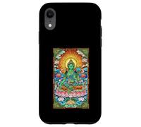 Vitrail Vert Tara Bouddha Mantra Bouddhisme Coque pour iPhone XR