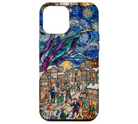 Vitrail Vintage Van Gogh Nuit étoilée Mardi Gras Coque pour iPhone 12 Pro Max