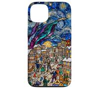 Vitrail Vintage Van Gogh Nuit étoilée Mardi Gras Coque pour iPhone 13