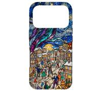 Vitrail Vintage Van Gogh Nuit étoilée Mardi Gras Coque pour iPhone 17 Pro