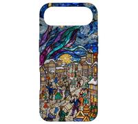 Vitrail Vintage Van Gogh Nuit étoilée Mardi Gras Coque pour iPhone Air