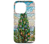 Vitrail Vintage Van Gogh Nuit étoilée Pâques Coque pour iPhone 13 Pro