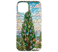 Vitrail Vintage Van Gogh Nuit étoilée Pâques Coque pour iPhone 15 Plus