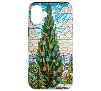 Vitrail Vintage Van Gogh Nuit étoilée Pâques Coque pour iPhone 16 Plus