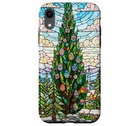 Vitrail Vintage Van Gogh Nuit étoilée Pâques Coque pour iPhone XR