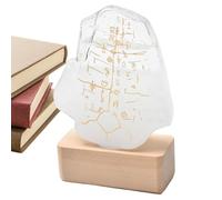 Vitrails de prévisions météorologiques : prédicteur d'orage artistique pour bureau ou étagère, baromètre moderne avec attrait décoratif | Idéal pour la décoration de bureau ou l'utilisation à la