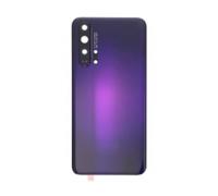 Vitre arrière avec Adhésif + Lentille camera + support pour Huawei Honor 20 Pro Violet + Logo