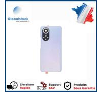 Vitre arrière avec Adhésif + Lentille camera + support pour Huawei nova 9 Bleu + Logo