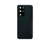 Vitre arrière avec Lentille camera + support pour Huawei P40 Pro Noir + Logo