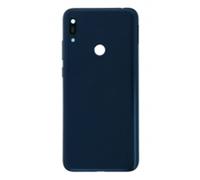 Vitre arrière avec Lentille camera + support + Trou d'empreinte pour Huawei Y6 2019 Bleu + Logo