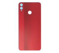 Vitre arrière (cache batterie) avec adhésif pour Huawei Honor 8X Rouge + Logo