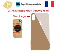 VITRE ARRIERE COMPATIBLE IPHONE XS OR ADHESIF GROS TROU