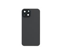 Vitre arrière Complète pour iPhone 15 Plus - AVIZAR - Noir - Remplacement de la coque arrière - MagSafe intégré
