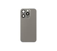 Clappio Vitre arrière Complète pour iPhone 15 Pro avec Gris