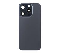 Clappio Vitre arrière Complète pour iPhone 15 Pro avec Gris foncé