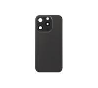 Clappio Vitre arrière Complète pour iPhone 15 Pro Max avec Noir