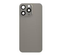 Vitre arrière Complète pour iPhone 15 Pro Max - AVIZAR - Gris - MagSafe intégré