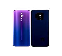 Vitre arrière de Cache Batterie Remplacement Compatible pour Oppo Reno Z Noir/Bleu + adhésif et Kit Outils (Bleu)