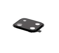 Vitre arrière de rechange pour objectif + cadre + adhésif double face (noir) pour appareil photo Samsung Galaxy Note 10 Lite N770F